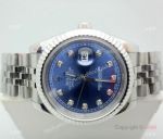 Copy Rolex Perpetual Oyster Datejust Jubilee Band Blue Dial 40mm